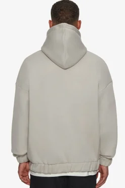 Zipper<Dropsize Super Heavy Oversize Blank Zip Hoodie Moon Beam