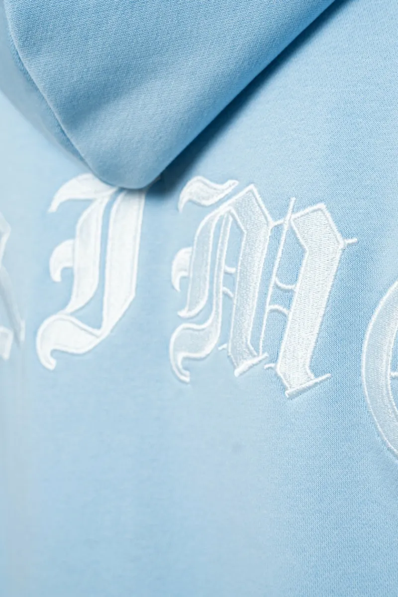 Zipper<Dropsize Super Heavy Oversized Crime Zip-Hoodie Baby Blue