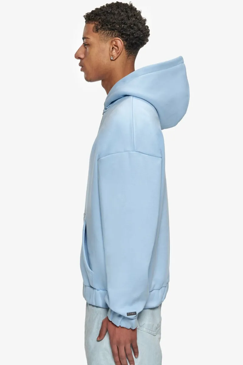 Zipper<Dropsize Super Heavy Oversized Hd Print Zip Hoodie V2 Baby Blue
