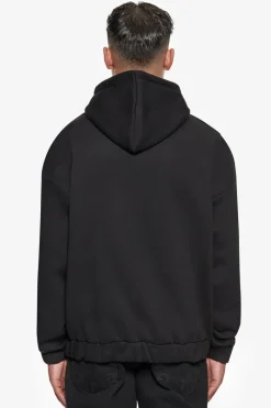 Zipper<Dropsize Super Heavy Oversized Hd Print Zip Hoodie V2 Black