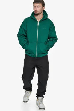 Zipper<Dropsize Super Heavy Oversized Hd Print Zip Hoodie V2 Green