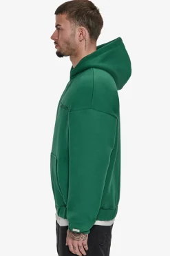 Zipper<Dropsize Super Heavy Oversized Zip-Hoodie Washed Green