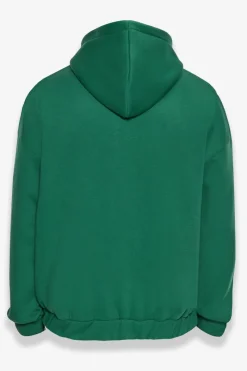 Zipper<Dropsize Super Heavy Oversized Zip-Hoodie Washed Green