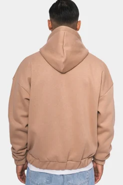 Zipper<Dropsize Super Heavy Oversized Zip-Hoodie Beige