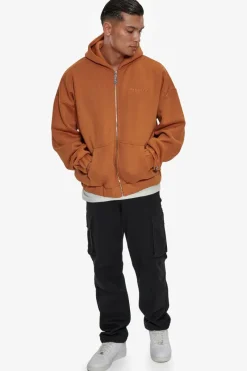 Zipper<Dropsize Super Heavy Oversized Zip-Hoodie Pumpkin Spice