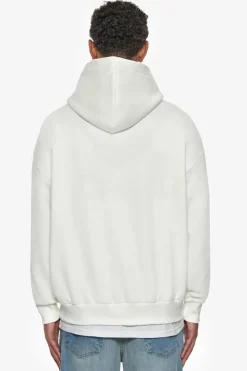 Hoodie<Dropsize Super Heavy Oversize Embo Hoodie Cream Bordeaux