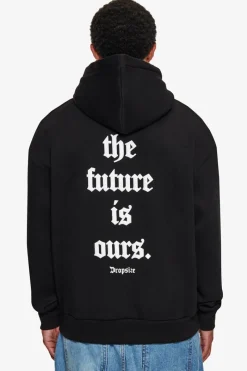 Hoodie<Dropsize Super Heavy Oversize Future Is Ours Hoodie Black