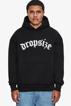 Hoodie<Dropsize Super Heavy Oversize Future Is Ours Hoodie Black