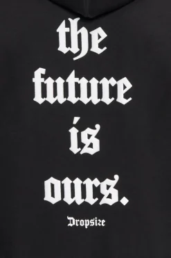 Hoodie<Dropsize Super Heavy Oversize Future Is Ours Hoodie Black