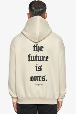 Hoodie<Dropsize Super Heavy Oversize Future Is Ours Hoodie Coconut/Black