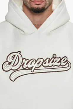 Hoodie<Dropsize Super Heavy Oversize Smooth Logo Hoodie Cream White