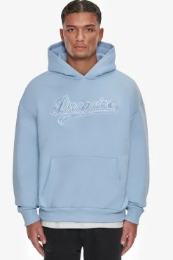 Hoodie<Dropsize Super Heavy Oversize Smooth Logo Hoodie Baby Blue