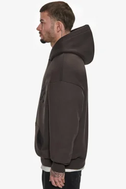 Hoodie<Dropsize Super Heavy Oversize V2 Middle Embo Hoodie Washed Black / Black