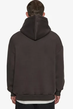 Hoodie<Dropsize Super Heavy Oversize V2 Middle Embo Hoodie Washed Black / Black