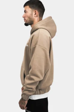 Zipper<Dropsize Super Heavy Oversize Zip Hoodie Silver Mink
