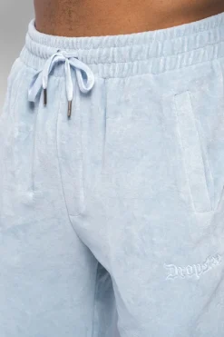 Jogging<Dropsize Velours Pant Washed Baby Blue